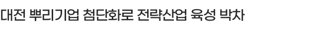 대전 뿌리기업 첨단화로 전략산업 육성 박차