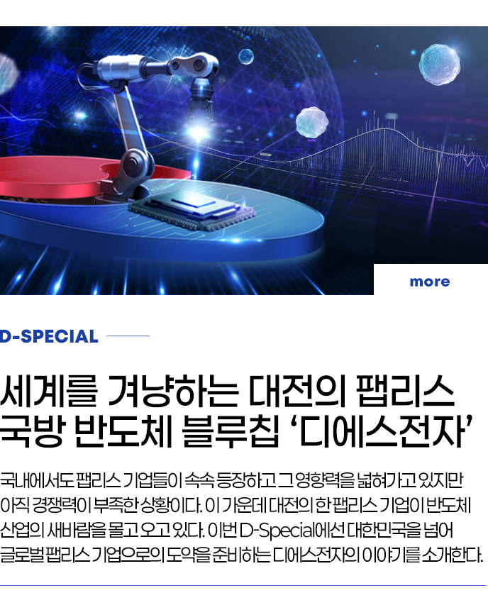 D-SPECIAL - 세계를 겨냥하는 대전의 팹리스 국방 반도체 블루칩 ‘디에스전자’
