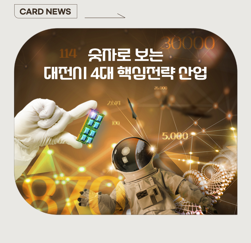 CARD NEWS 숫자로 보는 대전시 4대 핵심전략 산업