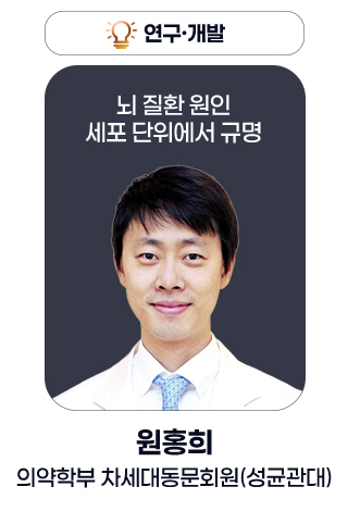 연구.개발 - 뇌 질환 원인 세포 단위에서 규명 / 원홍희 의약학부 차세대동문회원(성균관대)