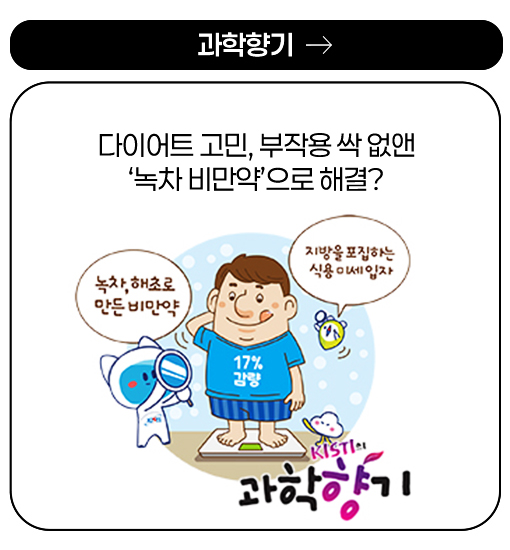 과학향기 - 다이어트 고민, 부작용 싹 없앤 ‘녹차 비만약’으로 해결?