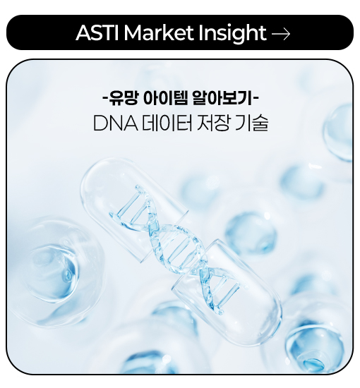 ASTI Market Insight -유망 아이템 알아보기- DNA 데이터 저장 기술
